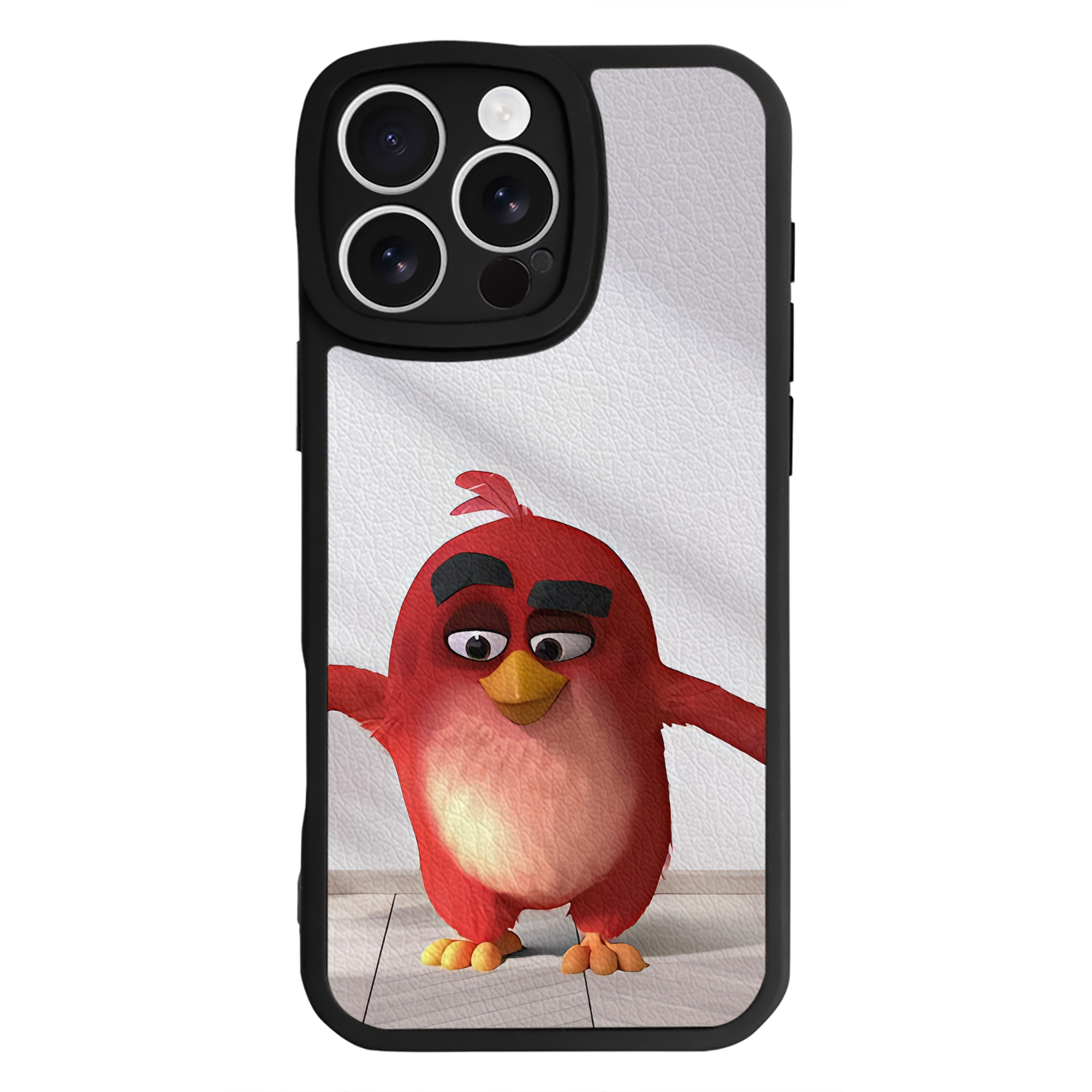 （画像用） Angry Birds アングリーバード 【iPhone 16シリーズ対応】シリコンスマホケース（レザー調） 材質：シリコン
